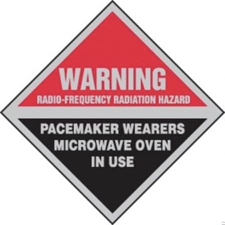 Accuform ANSI WARNING Safety Sign RFMICROWAV MRFQ312VP MRFQ312VP